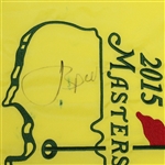 Jordan Spieth Signed 2015 Masters Embroidered Flag JSA ALOA