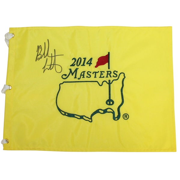 Bubba Watson Signed 2014 Masters Embroidered Flag JSA ALOA