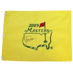 Angel Cabrera Signed 2009 Masters Embroidered Flag JSA ALOA