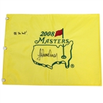 Trevor Immelman Signed 2008 Masters Embroidered Flag with All the Best Notation JSA ALOA