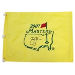 Zach Johnson Signed 2007 Masters Embroidered Flag JSA ALOA