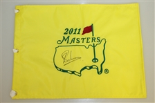 Charl Schwartzel Signed 2011 Masters Embroidered Flag & Signed Golf Glove JSA ALOA