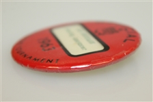 1963 Masters Tournament Officials Badge - Leo Beckmann Scoring Announcer