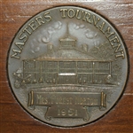 1951 Masters Tournament Wood Box Gift Given To Mrs. Forest Norton