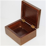 1951 Masters Tournament Wood Box Gift Given To Mrs. Forest Norton
