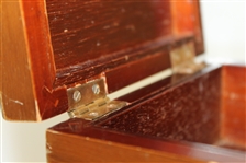 1951 Masters Tournament Wood Box Gift Given To Mrs. Forest Norton