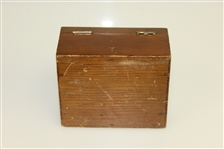 1951 Masters Tournament Wood Box Gift Given To Mrs. Forest Norton
