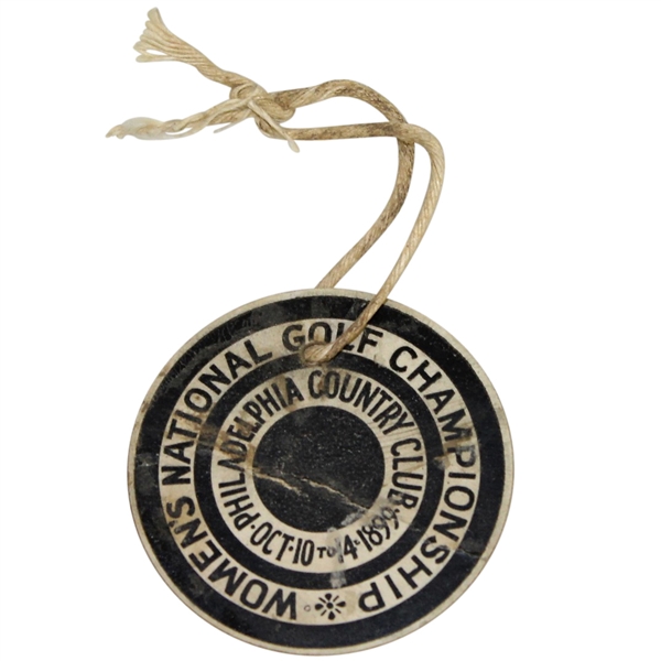 1899 USGA Womens Amateur Championship at Philadelphia CC Badge - Rare