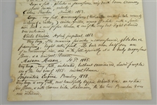 1867 Fruitland Nurseries (Augusta National Grounds) Letter Signed by P.J. Berckmans JSA ALOA