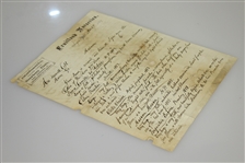 1867 Fruitland Nurseries (Augusta National Grounds) Letter Signed by P.J. Berckmans JSA ALOA