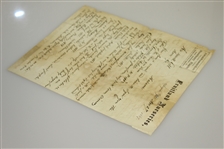 1867 Fruitland Nurseries (Augusta National Grounds) Letter Signed by P.J. Berckmans JSA ALOA