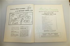 1946 US Open Championship at Canterbury Program - Lloyd Mangrum Winner