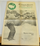 1961 The Augusta Chronicle Newspaper - Masters Edition
