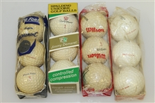 Cary Middlecoff Wilson Autograph Golf Ball Box with Player, Middlecoff, Demaret, & Ford Sleeves