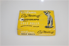 Cary Middlecoff Wilson Autograph Golf Ball Box with Player, Middlecoff, Demaret, & Ford Sleeves
