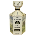 Pointers of London and Edinburgh St. Andrews Handcrafted Whisky Decanter with Bill Waugh Artwork