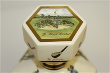 Pointers of London and Edinburgh St. Andrews Handcrafted Whisky Decanter with Bill Waugh Artwork