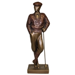 1989 Austin Sculpture - Bronze and Copper Colored Male Golfer Statue
