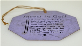 1937 Augusta National Inv. Tournament Saturday Ticket #1311 Signed by Winner Byron Nelson Full JSA #Z71382