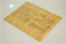1937 Augusta National Invitational Tournament Saturday Pairing Sheet - April 3, 1937