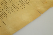 1937 Augusta National Invitational Tournament Saturday Pairing Sheet - April 3, 1937