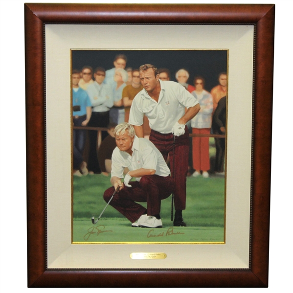 Palmer & Nicklaus Signed The King & The Golden Bear II Ltd Ed Rundell Deluxe Serigraph