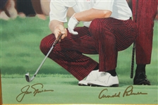 Palmer & Nicklaus Signed The King & The Golden Bear II Ltd Ed Rundell Deluxe Serigraph