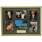 Jack Nicklaus & Arnold Palmer Signed 8x10 Photos in Masters Photo Display - Framed JSA ALOA