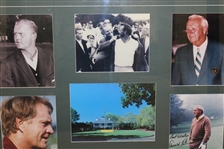 Jack Nicklaus & Arnold Palmer Signed 8x10 Photos in Masters Photo Display - Framed JSA ALOA