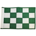 Cypress Point Embroidered Green & White Checkered Course Pin Flag