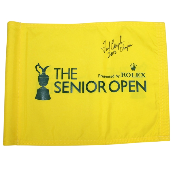 Fred Couples Signed 2012 Senior British Open Course Flag with Letter JSA ALOA