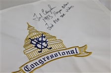 Fred Couples Signed Congressional Flag with '1983 Kemper Open' & First PGA Tour Victory' JSA ALOA