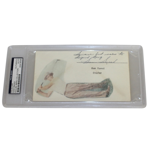 Sam Snead Signed Envelope - Sigurd Berg Collection - PSA Slabbed #83976596