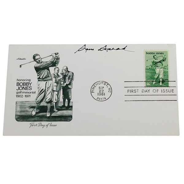 Sam Snead Signed Bobby Jones Immortal 1902-1971 First Day Issue Envelope 