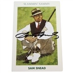 Sam Slammin Sammy Snead Signed Mueller Ltd Ed Golf Card JSA ALOA