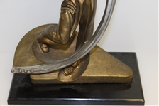 Post Swing Austin Golf Sculpture - Action Shot - Roth Collection