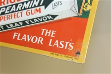 Classic Wrigley's Spearmint Gum Golf Themed Advertising Sign by John Bliss - Roth Collection