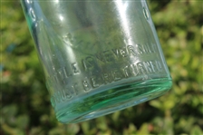 Vintage Old Country Club Methuen Mass. Golfer with Green Glass Bottle - Roth Collection