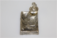 Vintage Golfer Man Art Deco Ashtray - Bending Over Sandtrap - Ball in Footprint - Roth Collection