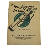 1923 Ten Lessons in Golf by Jack Burke Booklet - Roth Collection