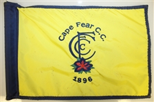 Cape Fear Country Club Est. 1896 Embroidered Course Flag with Flagstick - Roth Collection
