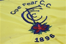 Cape Fear Country Club Est. 1896 Embroidered Course Flag with Flagstick - Roth Collection