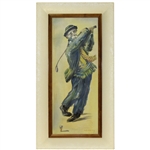 Emmett Kelly Emmett the Clown Painting by G. Koppany - Framed - Roth Collection