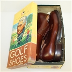 1950's Tommy Armour Mint Golf Shoes in Original Advertising Box