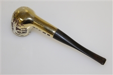 Vintage Golf Themed Sterling Silver Overlay Smoking Pipe