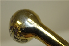 Vintage Golf Themed Sterling Silver Overlay Smoking Pipe