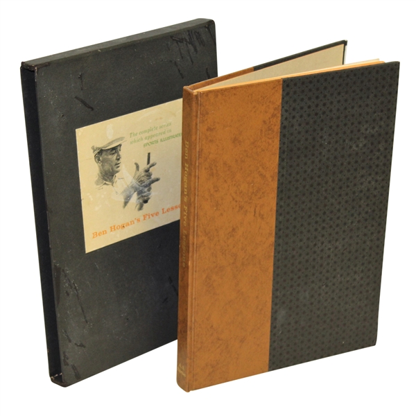 Ben Hogans "Five Lesson" Deluxe 1st Edition Book in Slip Case