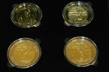 Arnold Palmer Ltd Ed Masters Championship Silver & Gold Coins in Original Emerald Green Box