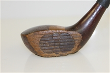 Vintage Hickory Driver - 'D' - Unique Face Inserts and Sole Plate - Roth Collection