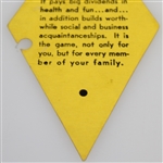 1940 Masters Tournament Sunday 4th Round Ticket #2582